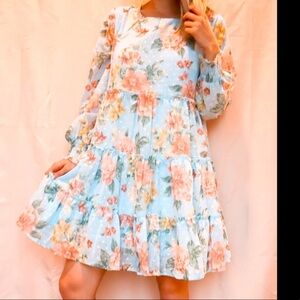 Floral swing dress